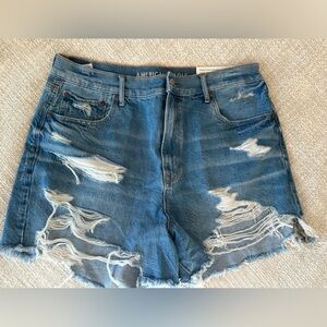NWT American Eagle Highest Rise 90s Boyfriend Denim Shorts - Size 14